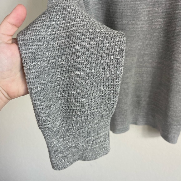J. Crew Rugged Cotton Waffle Sweater in Gray Size XXL - Picture 4 of 8